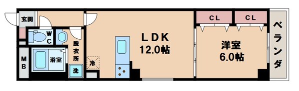 ゼクス北田辺の物件間取画像